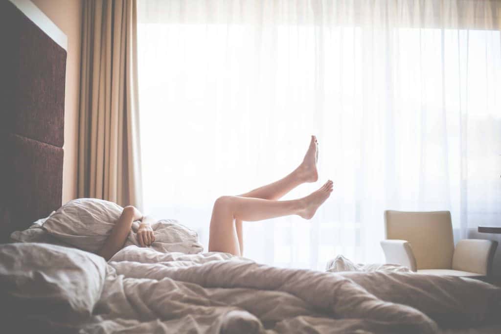 Women sleeping in bed