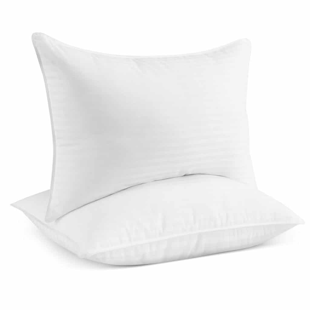 Beckham Hotel Collection Gel Pillow (2-Pack) - Luxury Plush Gel Pillow - Dust Mite Resistant & Hypoallergenic - Queen